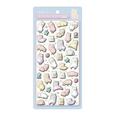 ボンボンドロップシール アニマル アルパカ