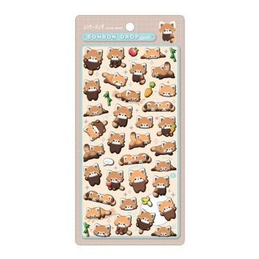 ボンボンドロップシール アニマル レッサーパンダ