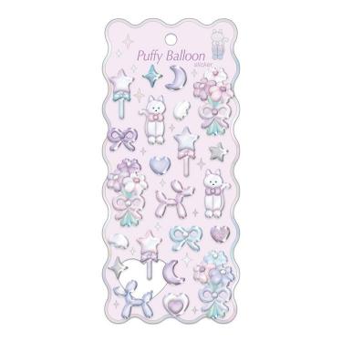 パフィーバルーンステッカー パープル