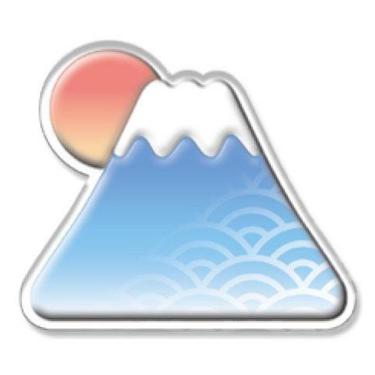 ボンボンドロップマグネット 和柄 富士山