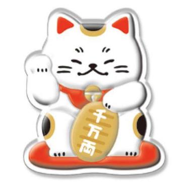 ボンボンドロップマグネット 和柄 招き猫