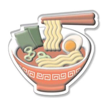 ボンボンドロップマグネット 和柄 ラーメン