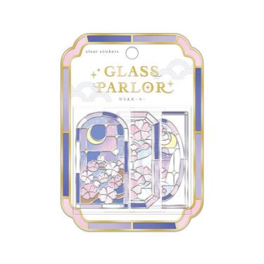 グラスパーラーステッカー 和柄  夜桜