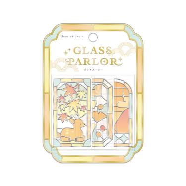 グラスパーラーステッカー 和柄  紅葉