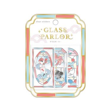 グラスパーラーステッカー 和柄  金魚