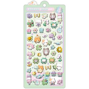 ボンボンドロップシール ねこねこボンボン