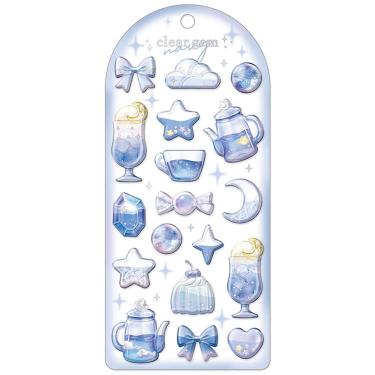 クリアジェムステッカー ネイビー