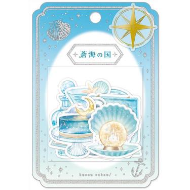 空想図鑑シール 蒼海の国