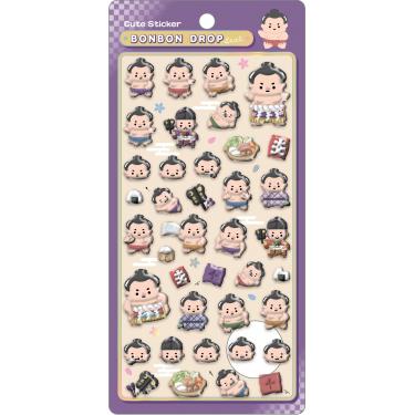 ボンボンドロップシール 和柄 お相撲さん