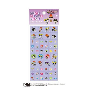 ドロップブロックシール パワーパフガールズ パープル