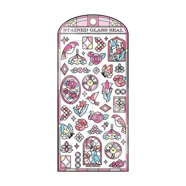 ステンドグラスシール ハナイログラス