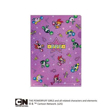 シングルクリアファイル A4 パワーパフガールズ パープル