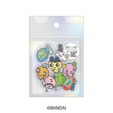 オーロラホログラムクリアフレークシール たまごっち ドット