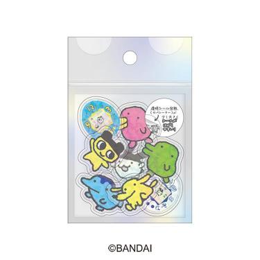 オーロラホログラムクリアフレークシール たまごっち イラスト