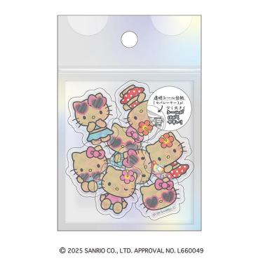 オーロラホログラムクリアフレークシール サンリオキャラクターズ 日焼け ハローキティ