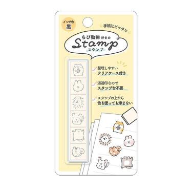 6連スタンプ ちび動物好き