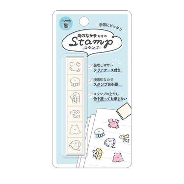 6連スタンプ 海のなかま好き