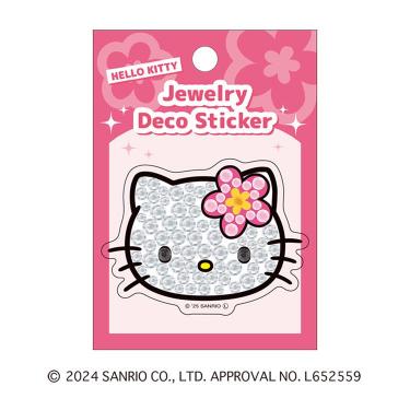 ジュエリーデコステッカー サンリオ ハローキティ/フェイス