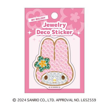 ジュエリーデコステッカー サンリオ マイメロディ/フェイス 花