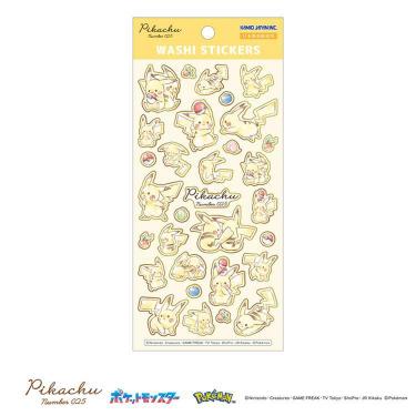 和紙ステッカー ポケモン ピカチュウ ダイカット