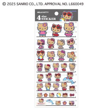 4サイズステッカー サンリオキャラクターズ 日焼けキティ