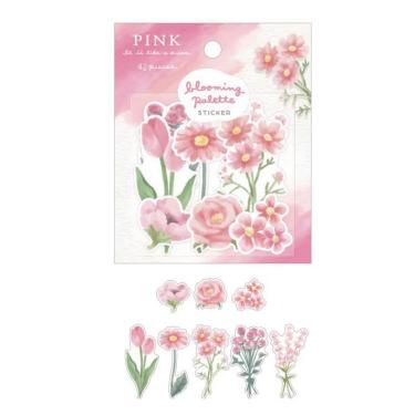 ブルーミングパレットステッカー ピンク