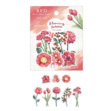 ブルーミングパレットステッカー レッド