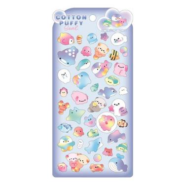 コットンパフィーシール うみのいきもの