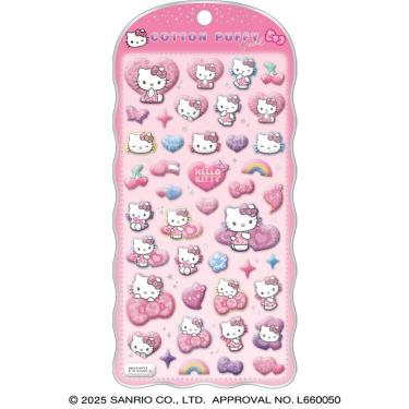 コットンパフィーシール サンリオキャラクターズ ハローキティ レオパード