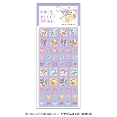 カットピースシール サンリオキャラクターズ リボン