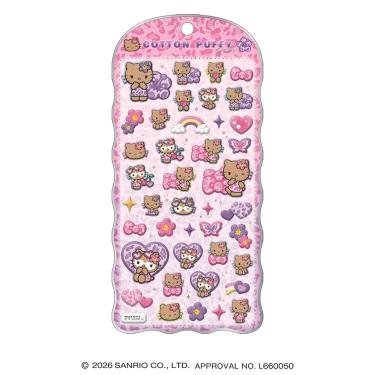 コットンパフィーシール ハローキティ レオパード
