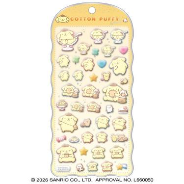コットンパフィーシール サンリオキャラクターズ ポムポムプリン