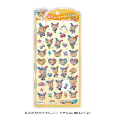 うるちゅるポップシール サンリオキャラクターズ ウサハナ ポップギャル