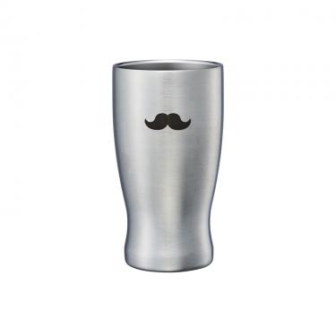 飲みごろタンブラー ヒゲ 350ml シルバー