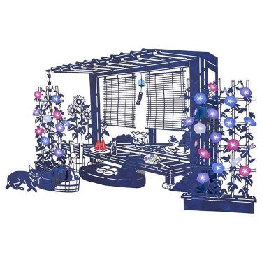 サマーカード 立体 夏の縁側