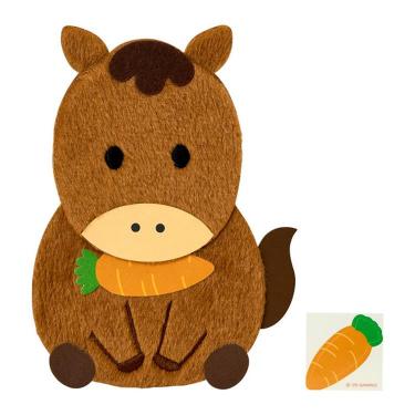 年賀ぽち袋 ダイカット ふかふか 午 1枚入り