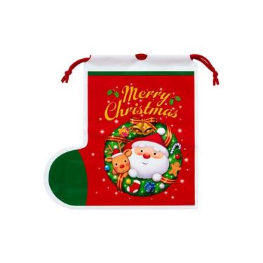 クリスマス巾着バッグ ソックス M