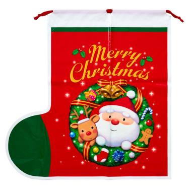 クリスマス巾着バッグ ソックス 3L