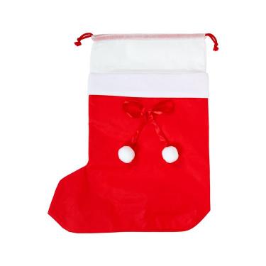 クリスマス巾着バッグ ブーツ L