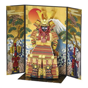 和風クリスマスカード 立体 よろい飾り