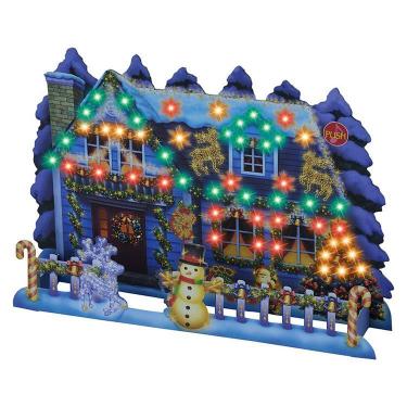 クリスマスメロディカード イルミネーションハウス