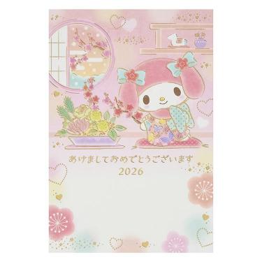 私製年賀はがき サンリオキャラクターズ マイメロディ 生け花 3枚入り
