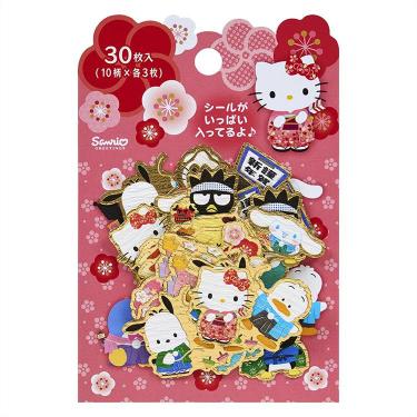 年賀フレークシール サンリオキャラクターズ 正月