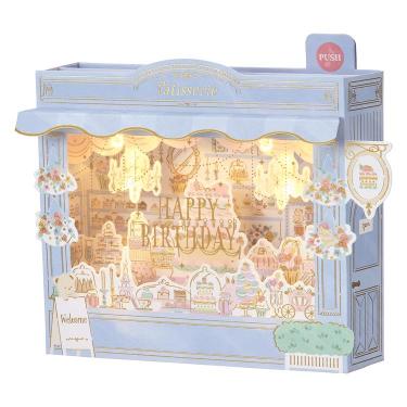 バースデーカード メロディー&ライト パティスリー