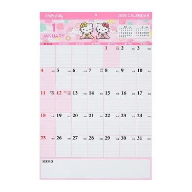 2026年1月始まり 壁掛け 書込みカレンダー サンリオキャラクターズ ハローキティ