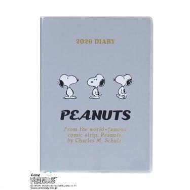 2025年10月始まり手帳 週間ブロック B6 PEANUTS スヌーピー