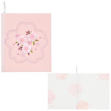 春柄 カード 刺しゅう 桜