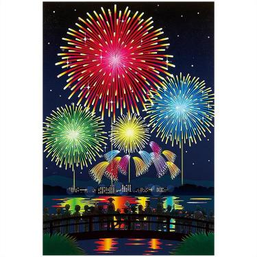 サマーカード 3D 花火