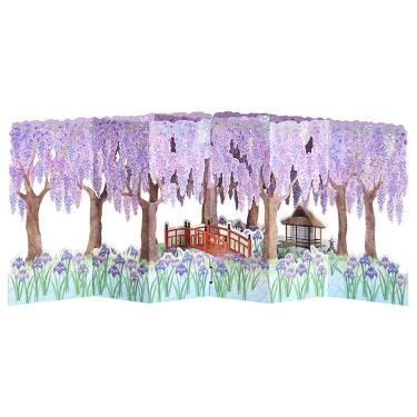 夏柄 初夏カード 藤とショウブ