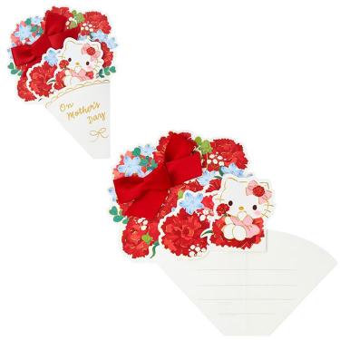 グリーティングカード 母の日カード ハローキティ花束